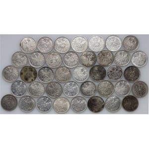 Germany, set of 1 Mark coins from 1875-1914, (39 pieces)