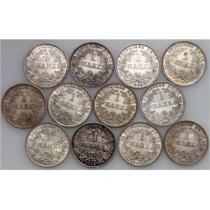 Germany, set of Mark coins from 1902-1915, (12 pieces)