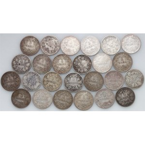 Germany, set of Mark coins from 1875-1905, (25 pieces)