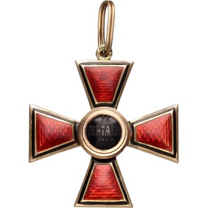 Rosja, Krzyż kawalerski Orderu Św. Włodzimierza klasa IV, Za Długoletnią Wierną Służbę (25 lat)