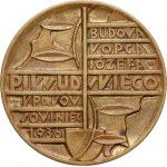Second Republic, medal of 1936, Construction of the Mound of Jozef Pilsudski in Krakow.