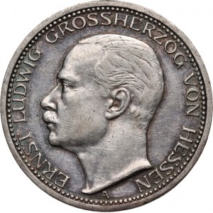 Germany, Hessen, Ernst Ludwig, 3 Mark 1910 A, Berlin
