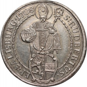 Rakousko, Salzburg, Jan Ernest von Thun a Hohenstein, tolar 1708