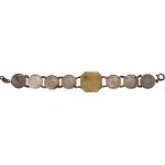 Germany, Empire, patriotic bracelet with iron cross, colors of the central states and coins of 10 kopecks
