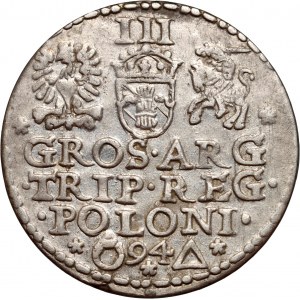 Zygmunt III Waza, trojak 1594, Malbork