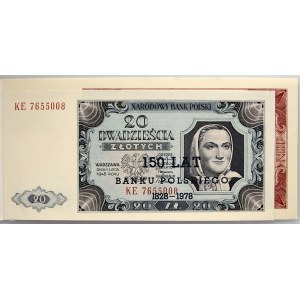 PRL, zestaw banknotów 1.07.1948, 150 Lat Banku Polskiego, (2 sztuki)