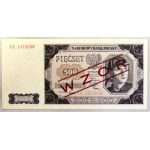 PRL, Wzory banknotów polskich emisji 1948-1965 w etui, (5 sztuk)