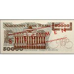 PRL, 50000 złotych 1.09.1989, WZÓR, No. 0855, seria A PMG 67 EPQ