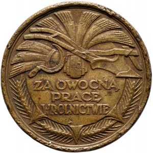 II RP, medal nagrodowy z 1926 roku, Pomorskiej Izby Rolniczej, St. Koźbielewski,