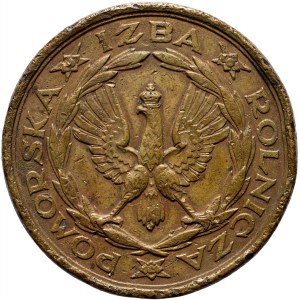 II RP, medal nagrodowy z 1926 roku, Pomorskiej Izby Rolniczej, St. Koźbielewski,