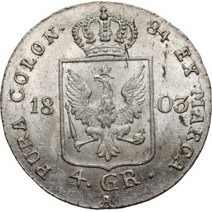 Germany, Prussia, Friedrich Wilhelm III, 4 Groschen 1803 A, Berlin