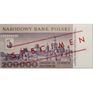 PRL, 200000 złotych 1.12.1989, WZÓR, No. 0345, seria A
