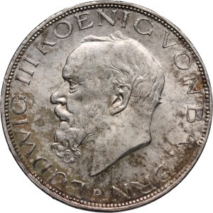 Germany, Bavaria, Ludwig III, 3 Mark 1914 D, Munich