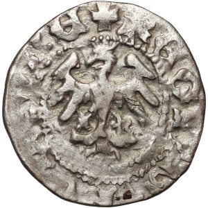 Władysław Jagiełło 1386-1434, półgrosz, Kraków, sygnatura F‡