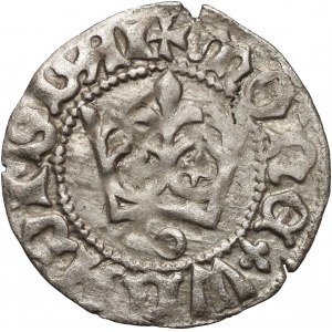 Władysław Jagiełło 1386-1434, półgrosz, Kraków, sygnatura O