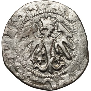 Władysław Jagiełło 1386-1434, półgrosz, Kraków, sygnatura W‡