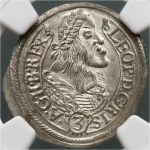 Hungary, Leopold I, 3 Kreuzers 1662 KB, Kremnitz