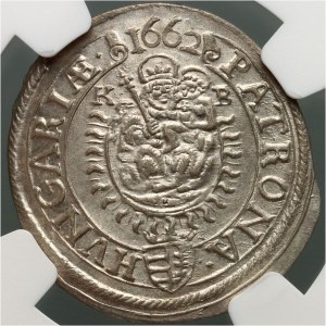 Maďarsko, Leopold I., 3 krajcary 1662 KB, Kremnica