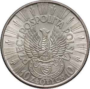 II RP, 10 zlotých 1934, Varšava, Józef Piłsudski, Strzelecký orel