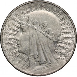 II RP, 10 złotych 1932, Warszawa, Głowa Kobiety