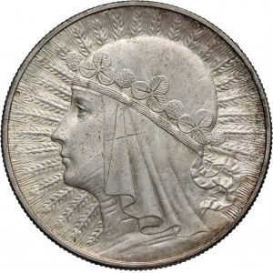II RP, 10 złotych 1932, Warszawa, Głowa Kobiety
