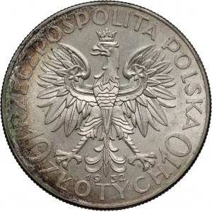 II RP, 10 złotych 1932, Warszawa, Głowa Kobiety