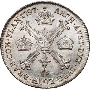 Austrian Netherlands, Francis II, 1/4 Thaler 1797 B, Kremnica