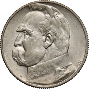 II RP, 5 zlotých 1934, Varšava, Józef Piłsudski, Strzelecký orel