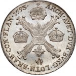 Austrian Netherlands, Francis II, 1/4 Thaler 1793 B, Kremnica