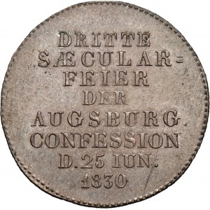 Germany, 1830 medal, Martin Luther, 300th Anniversary of the Augsburg Confession