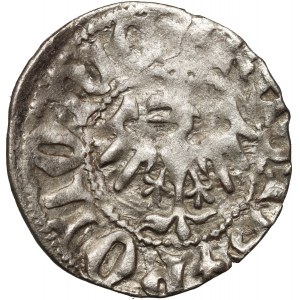 Władysław Jagiełło 1386-1434, półgrosz, Kraków, sygnatura X