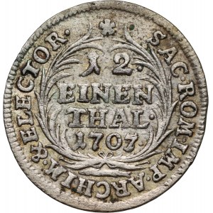 August II Mocny, 1/12 talara 1707 EPH, Lipsk