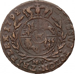 Stanisław August Poniatowski, trojak 1792 MV, Varšava
