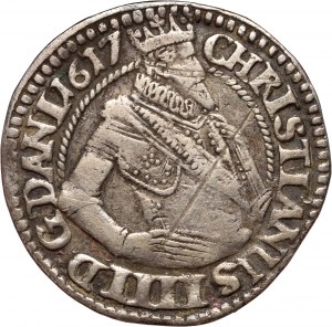 Dánsko, Christian IV. 1588-1648, 1 dánská marka 1617, Kodaň