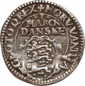 Dánsko, Christian IV. 1588-1648, 1 dánská marka 1617, Kodaň