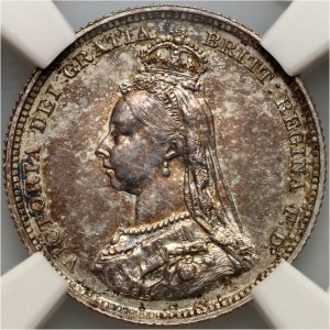 Spojené království, Victoria, Shilling 1887, London