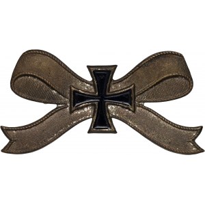 Niemcy, znaczek patriotyczny z motywem Krzyża Żelaznego i wstęgi