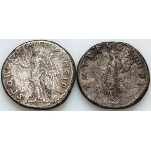 Roman Empire, Trajan 98-117, set of Denar (2 pieces)