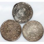 Czech Republic, set of Prague Groschen, (3 pieces)