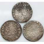 Czech Republic, set of Prague Groschen, (3 pieces)