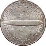 Germany, Weimar Republic, 5 Mark 1930 E, Muldenhütten , Zeppelin