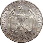 Germany, Weimar Republic, 5 Mark 1930 E, Muldenhütten , Zeppelin