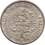 Germany, Weimar Republic, 5 Mark 1932 E, Muldenhütten, Oak, Rare