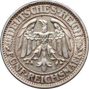 Germany, Weimar Republic, 5 Mark 1932 D, Munich, Oak