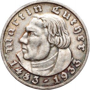 Germany, Third Reich, 5 Mark 1933 D, Munich, Martin Luther