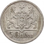 Wolne Miasto Gdańsk, 5 guldenów 1927, Utrecht, Kościół Marii Panny