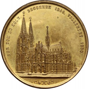Germany, medal from 1880, Completion of the construction of the Cologne Cathedral