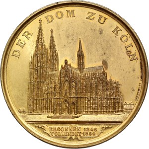 Germany, medal from 1880, Completion of the construction of the Cologne Cathedral