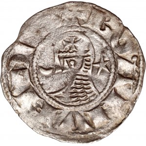 Krzyżowcy, Księstwo Antiochii, Bohemund III 1149-1163, denar, Antiochia