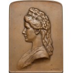 Austria, plaque from 1907, Unveiling of the monument to Empress Elisabeth in the Volksgarten in Vienna